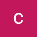 a white letter C inside a pink space with a square shape