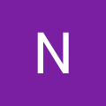 a white letter N inside a purple space with a square shape